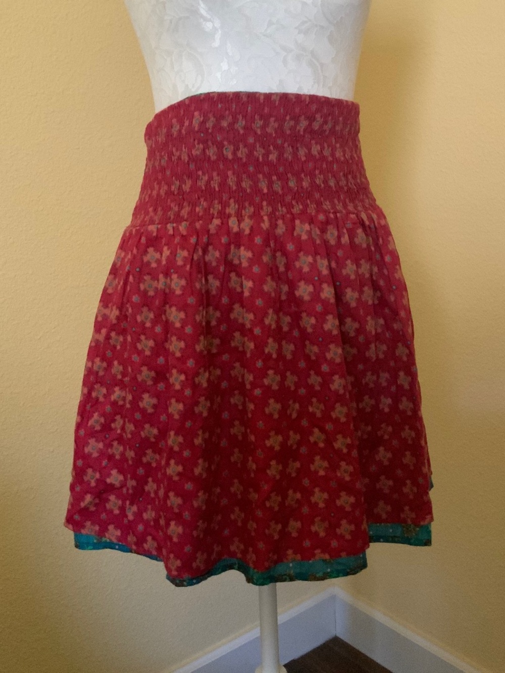 Natural Life Reversible Cotton Mini Skirt